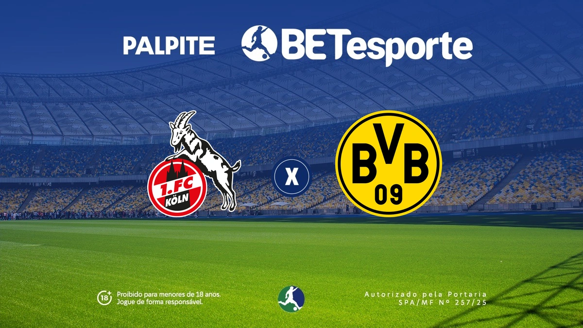 Palpite Köln x Dortmund: análise e odds na Bundesliga 25/26