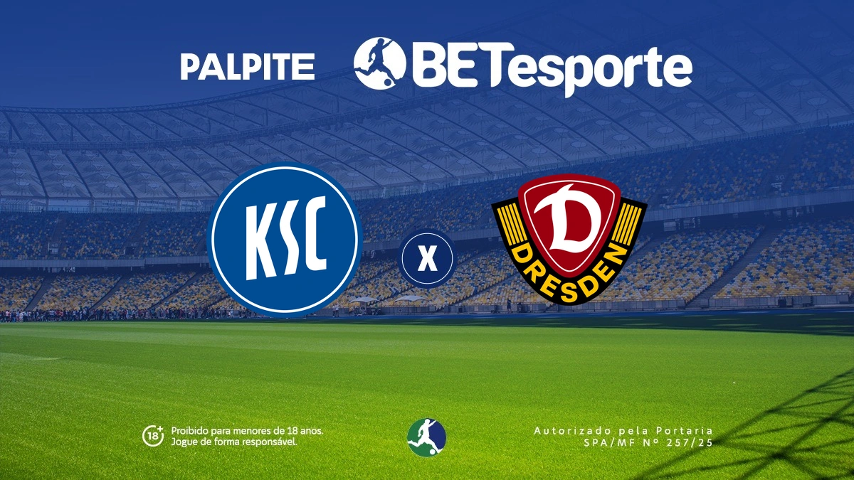 Palpite Karlsruher x Dresden: análise e odds da 2ª Bundesliga