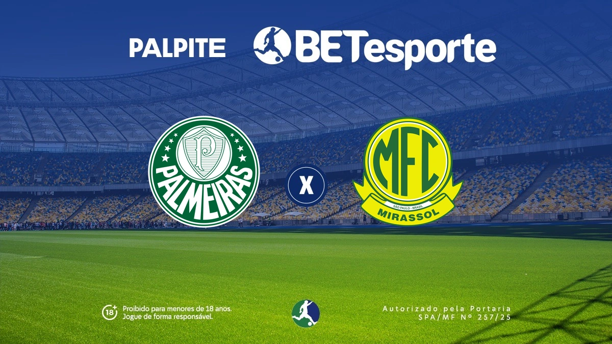 Palpite Palmeiras x Mirassol: análise completa e odds do Brasileirão