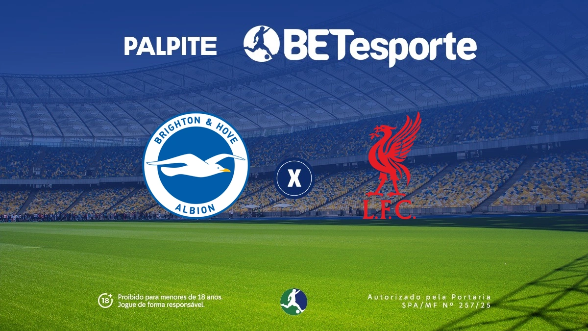 Palpite Brighton x Liverpool: análise, odds e prognóstico da Premier League