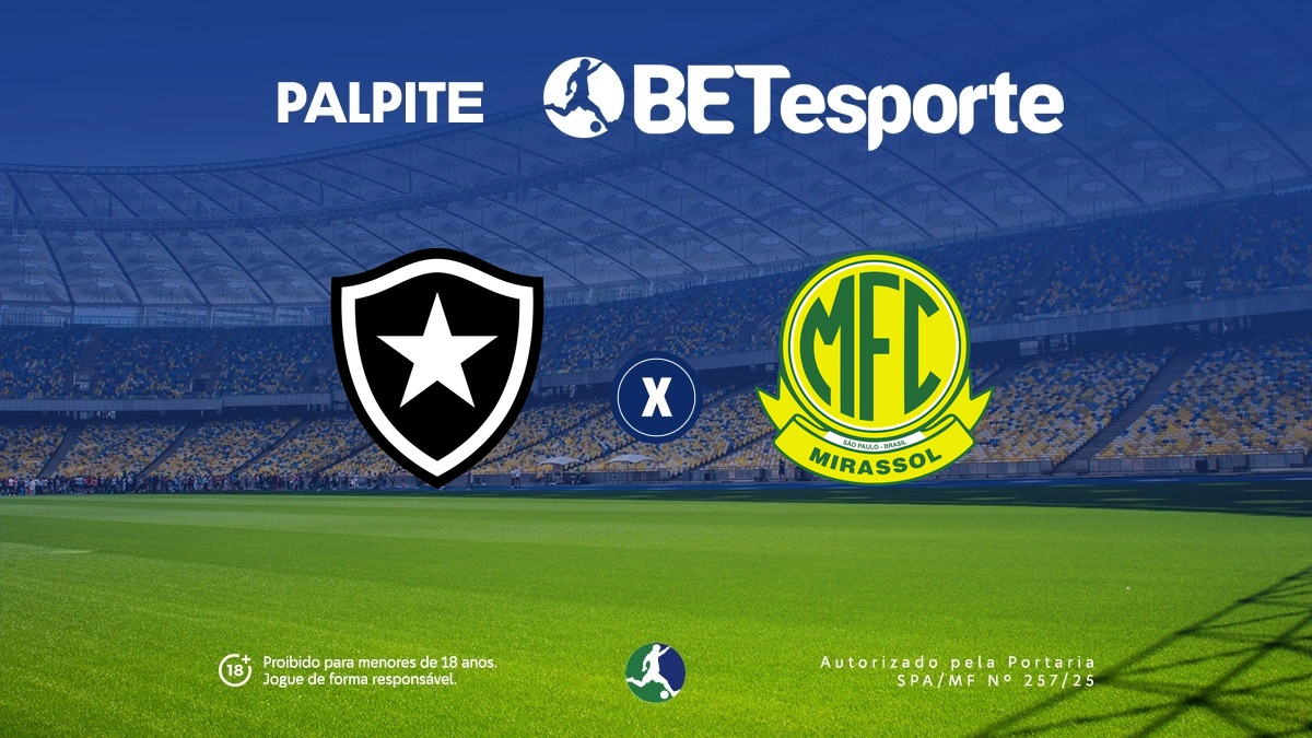 Palpite Botafogo x Mirassol: análise e prognóstico pelo Brasileirão 2026