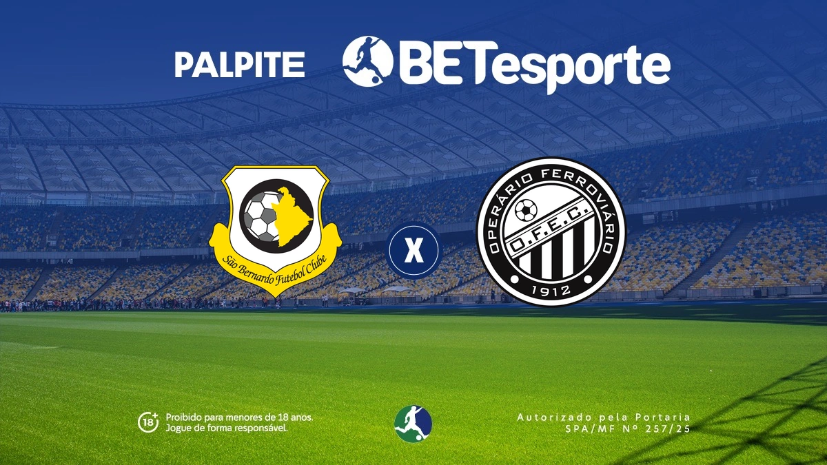 Palpite São Bernardo x Operário: análise e odds da Série B