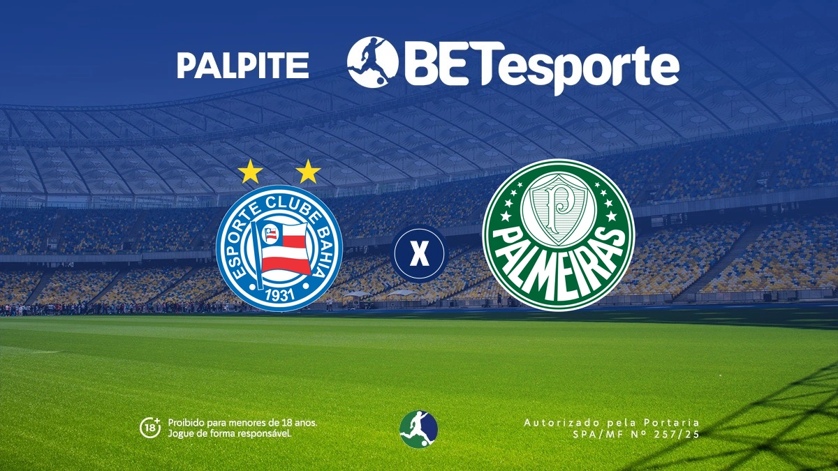 Palpite Bahia x Palmeiras: análise, odds e prognóstico no Brasileirão