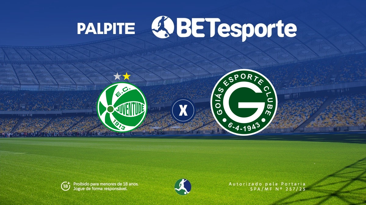Palpite Juventude x Goiás: análise e odds da Série B 2026
