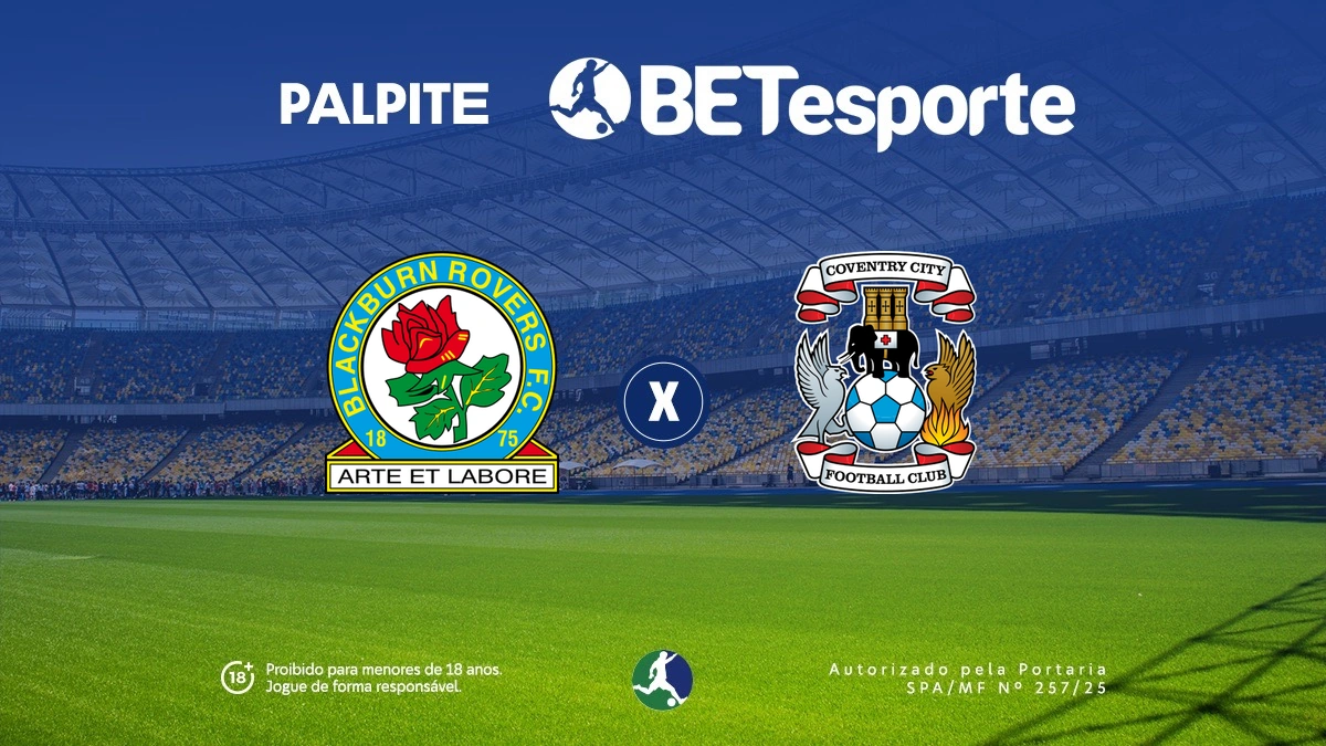 Palpite Blackburn x Coventry: análise e odds da Championship