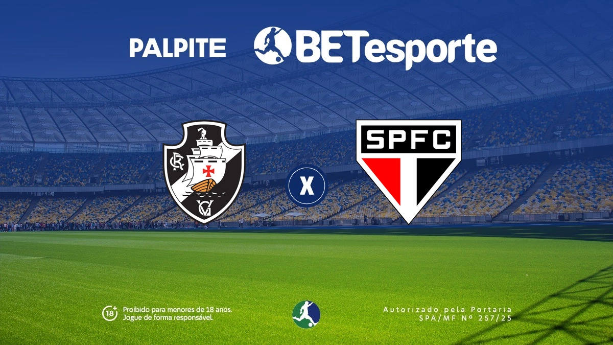 Palpite Vasco x São Paulo: análise, odds e prováveis escalações