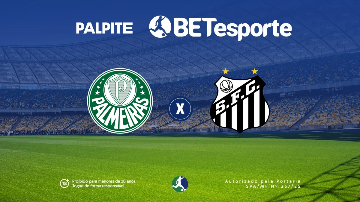 Palpite Palmeiras x Santos: análise, odds e Brasileirão 2026