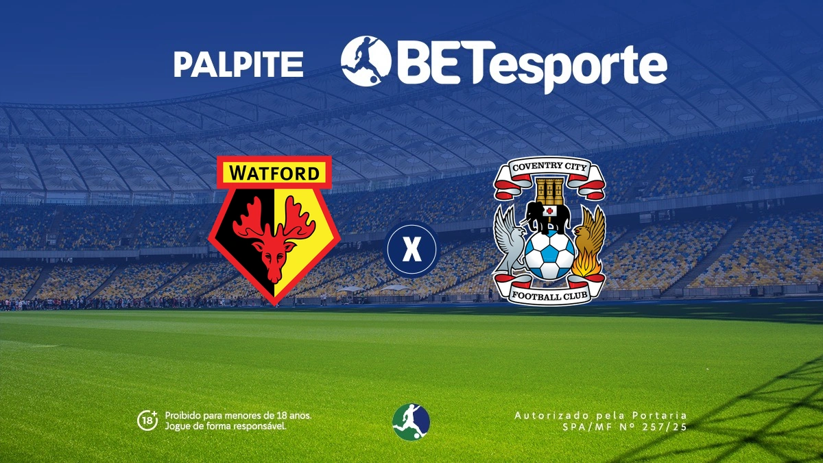 Palpite Watford x Coventry: análise e dicas no Campeonato Inglês