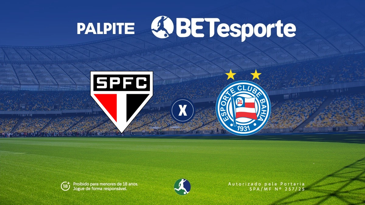 Palpite São Paulo x Bahia: análise completa e odds do Brasileirão