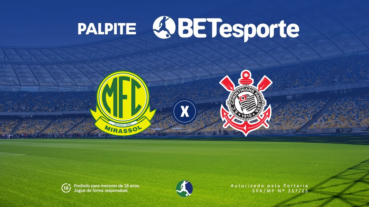 O Estádio Municipal José Maria de Campos Maia será o palco de um confronto decisivo pela 14ª rodada do Brasileirão 2026. Mirassol e Corinthians entram em campo buscando objetivos distintos na tabela, o que promete uma partida disputada taticamente. Neste cenário de competição acirrada, cada ponto conquistado no interior paulista pode alterar drasticamente a confiança dos elencos. A análise dos desempenhos recentes revela tendências interessantes para quem acompanha o futebol nacional e busca entender as forças vigentes. Palpite Mirassol x Corinthians: Menos de 2.5 gols O equilíbrio tático deve ser a tônica deste encontro entre interior e capital. Enquanto o Mirassol tenta se recuperar na tabela, o Corinthians apresenta uma defesa sólida, sofrendo poucos gols em suas últimas exibições na temporada de 2026.  Baseado no histórico de confrontos e no momento atual, espera-se uma partida com poucos espaços. O time visitante tem demonstrado pragmatismo, priorizando a segurança defensiva, o que sugere um placar magro e decidido em detalhes individuais ou bolas paradas. Historicamente, o time do Parque São Jorge domina o retrospecto com 69% de vitórias, mas jogar em Mirassol sempre impõe dificuldades físicas. A baixa média de gols por partida de ambas as equipes reforça a tese de um duelo mais travado no setor de meio-campo. Além disso, o desgaste das competições continentais, como a Libertadores, pode influenciar no ritmo de jogo imposto pelos treinadores Rafael Guanaes e Fernando Diniz. Portanto, a tendência para o mercado de gols é de uma partida com menos de três bolas na rede. Palpites alternativos: vitória do Corinthians e Empate anula aposta Com um elenco mais entrosado e vivendo uma fase de invencibilidade, o Corinthians desponta como favorito, mesmo atuando fora de seus domínios. A equipe comandada por Fernando Diniz possui 87% de aproveitamento em sua forma geral recente, refletindo uma consistência difícil de ser batida. Outra opção viável é o mercado de "Empate Anula", protegendo o investimento em caso de igualdade no placar. O Mirassol, apesar de estar na parte inferior da tabela, costuma dificultar as ações de grandes clubes em casa, tornando essa segurança uma estratégia prudente para o confronto. Mirassol x Corinthians: estatísticas e dados das equipes para o jogo Os números mostram uma disparidade técnica considerável entre os dois clubes neste ponto da temporada. O Corinthians soma 15 pontos em 13 jogos, com uma defesa que sofreu apenas 11 gols, enquanto o Mirassol amarga a 18ª posição com 9 pontos conquistados e 18 gols sofridos. Estatística Mirassol Corinthians Gols marcados 13 9 Gols sofridos 18 11 Jogos sem sofrer gols 0 6 Vitórias no H2H 1 11 A eficiência defensiva do Corinthians é um dos pilares do trabalho de Diniz, acumulando seis partidas sem ser vazado no campeonato. Por outro lado, o Mirassol ainda não conseguiu terminar uma partida sem sofrer gols, evidenciando uma vulnerabilidade que precisa ser corrigida urgentemente. No setor ofensivo, Igor Formiga tem sido a principal arma do Leão com 3 gols, enquanto Matheus Bidu lidera a produção ofensiva do Timão. A expectativa é que o confronto de estilos defina quem terá o controle da posse de bola durante os 90 minutos iniciais. Classificações de Mirassol x Corinthians - Campeonato Brasileiro Posição Equipe Pontos Jogos SG 14º Corinthians 15 13 -2 18º Mirassol 9 12 -5 Ocupando a 14ª colocação, o Corinthians busca se aproximar do bloco de cima para garantir tranquilidade e foco nas copas. Já o Mirassol, estacionado na zona de rebaixamento, vê este jogo em casa como fundamental para iniciar uma reação e evitar o descenso precoce na competição. Como chega o Mirassol O Mirassol FC vive um momento de instabilidade emocional e técnica sob o comando de Rafael Guanaes. Após a vitória contra o Always Ready pela Libertadores, a equipe espera transferir o sucesso internacional para o Brasileirão, onde registra três derrotas nos últimos cinco jogos nacionais. A principal dificuldade da equipe tem sido manter a intensidade defensiva até o apito final. Frequentemente o time concede espaços após os 60 minutos de jogo, o que tem custado pontos preciosos contra adversários da elite brasileira como Bahia e São Paulo. O fator casa é a esperança dos torcedores no Estádio José Maria de Campos Maia. Para este duelo, o treinador terá força máxima, já que o departamento médico não registrou novos atletas lesionados após a última sequência de jogos pela Copa do Brasil e Libertadores. Como chega o Corinthians O Corinthians de Fernando Diniz chega para este confronto em sua melhor forma física e tática do ano de 2026. A equipe não sabe o que é perder há várias rodadas, acumulando vitórias importantes contra o Vasco da Gama e uma sequência positiva na CONMEBOL Libertadores. A filosofia de posse de bola e saída curta tem se consolidado, permitindo ao Timão controlar as ações mesmo quando joga como visitante. A segurança passada pelo sistema defensivo dá liberdade para que os laterais e meias apareçam com frequência na área adversária. Com o elenco completo à disposição, o técnico deve manter a base que venceu o Peñarol recentemente. A estratégia foca em abafar o Mirassol na saída de bola, forçando o erro do oponente para decidir a partida o quanto antes e gerenciar o desgaste físico. Palpite Mirassol x Corinthians: Vitória do Corinthians A maturidade tática exibida pelo Corinthians nos últimos jogos o coloca em uma posição de clara vantagem. A equipe paulistana demonstra saber sofrer quando necessário e possui peças individuais capazes de desequilibrar um duelo travado como este no interior. Palpites alternativos: Ambos marcam - Não Considerando que o Mirassol possui dificuldades de criação contra blocos baixos e o Corinthians ostenta uma das melhores defesas da liga, o cenário de "apenas uma ou nenhuma equipe marca" ganha força. A organização visitante tende a anular as principais investidas do Leão.  Dados pré-jogo: Mirassol x Corinthians | Campeonato Brasileiro 2026 Árbitro:Matheus Delgado Candancan comandará a partida. Local:Estádio José Maria de Campos Maia, Mirassol (SP). Capacidade:15.000 espectadores. Histórico:O Corinthians venceu 11 dos 16 confrontos diretos desde 2008. Forma GERAL:Mirassol (47/100) vs Corinthians (87/100). Transmissão do jogo Os torcedores poderão acompanhar o confronto ao vivo através dos canais de assinatura Premiere e SporTV para todo o Brasil. Além disso, as plataformas de streaming oficiais das emissoras garantirão a cobertura em tempo real para dispositivos móveis, com início das transmissões previsto para as 20h. Em síntese, o confronto entre Mirassol e Corinthians coloca frente a frente duas realidades distintas no futebol paulista em 2026. Enquanto o Timão busca consolidar sua ascensão sob o comando de Fernando Diniz, o Leão luta para superar as estatísticas negativas e ganhar fôlego na luta contra o rebaixamento. A tendência é de um jogo pautado pelo controle de posse corintiano e pela resistência defensiva mandante.