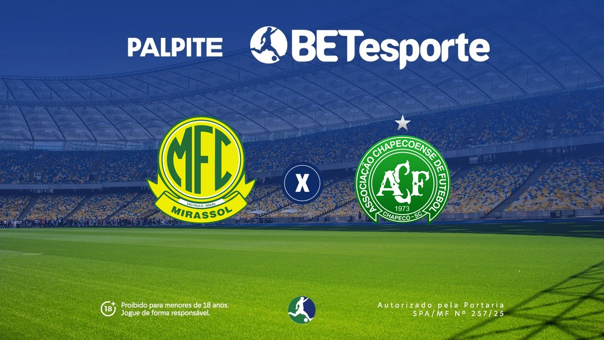 Palpite Mirassol x Chapecoense: análise, odds e Brasileirão Série A