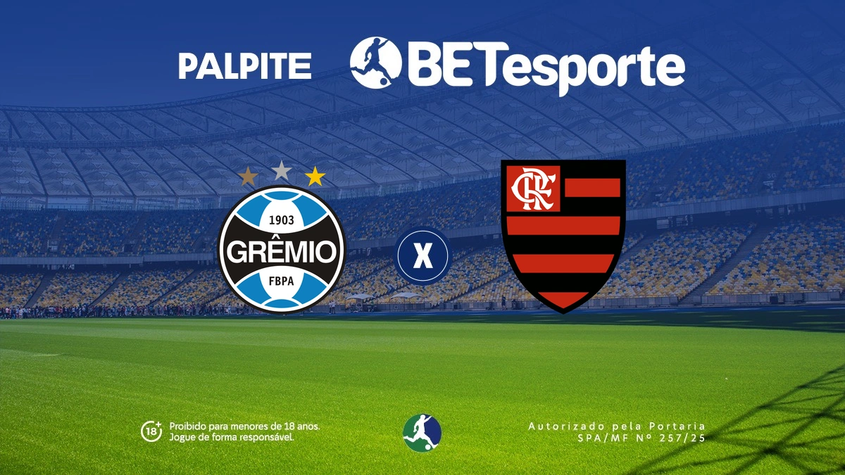 Palpite Grêmio x Flamengo: análise e odds pelo Brasileirão Série A
