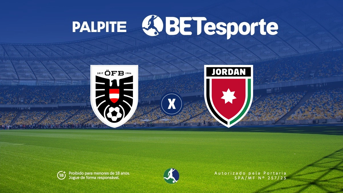 Palpite Áustria x Jordânia: análise, odds e Copa do Mundo 2026