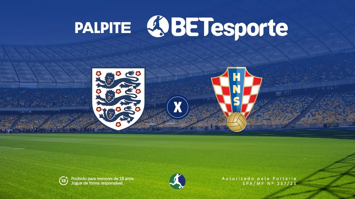 Palpite Inglaterra x Croácia: análise e odds da Copa do Mundo 2026
